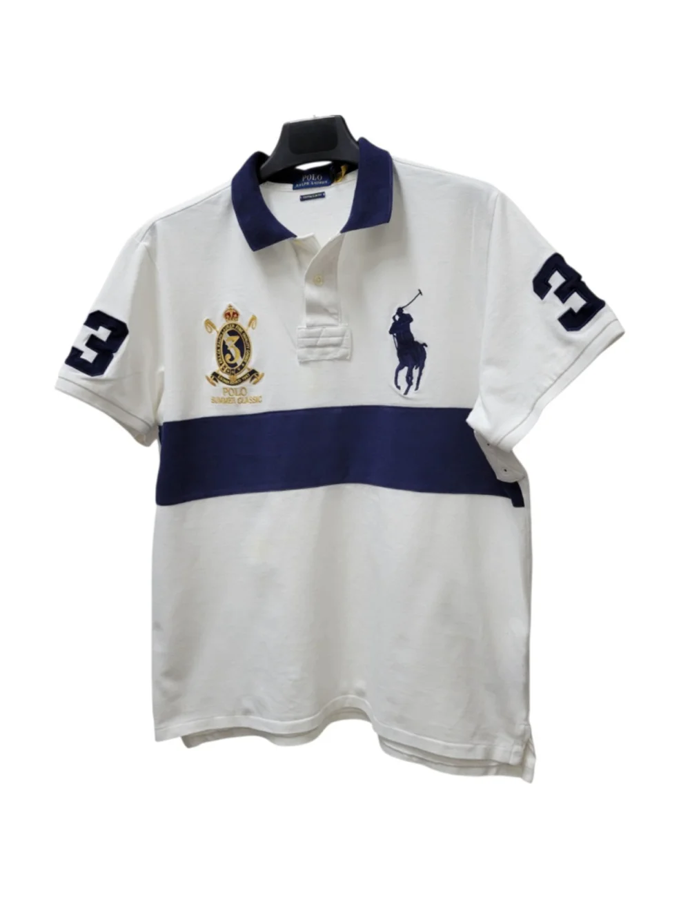Polo Ralph Lauren Custom Slim Fit Colorblock Cotton Polo Shirt Size XL Men's